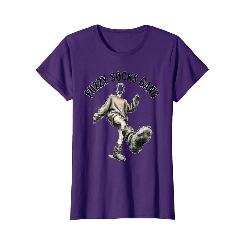Fuzzy Socks Gang Graphic Tee Cozy Gang Clothing Clothing